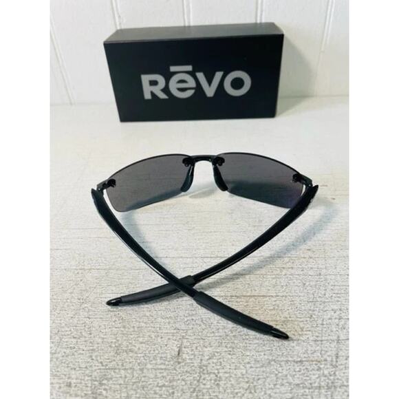 REVO DESCEND N Sunglasses RE 4059 01 GY Shiny Black w/ Graphite Lenses POLARIZED - Picture 6 of 6